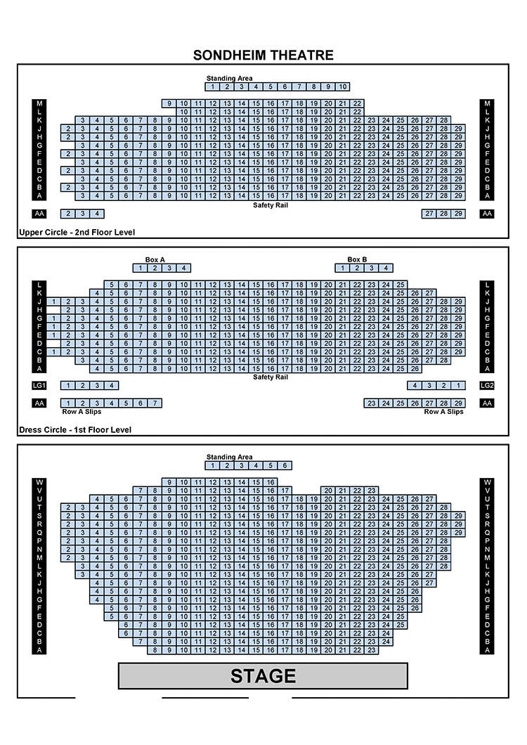 Sondheim Theatre Seating Plan