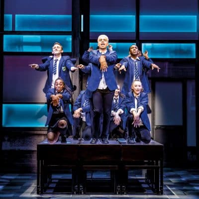 Everybody's Talking About Jamie cast performing on stage